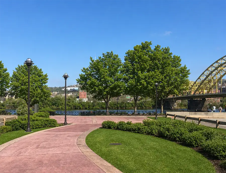 The Allegheny Riverfront and Three Rivers Heritage Trail